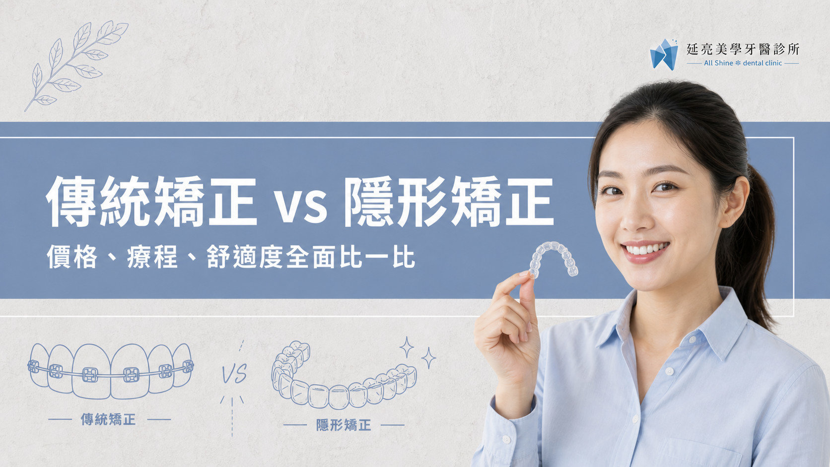 傳統矯正 vs 隱形矯正：價格、療程、舒適度全面比一比